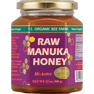 YS Organic Bee Farms Raw Manuka Honey Hi-Active 15 Plus 12 oz