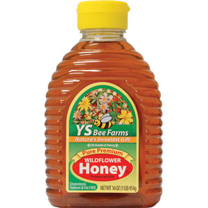 YS Organic Bee Farms Pure Premium Wild Flower Honey 16 oz